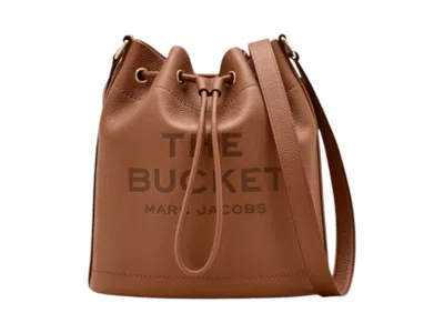 Pre-owned Marc Jacobs Women's  The Large Shoulder Bucket Bag In Argan Oil In Brown