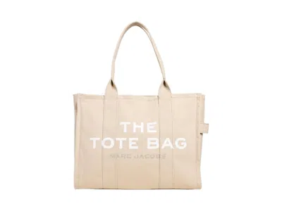 Pre-owned Marc Jacobs Women's  The Large Tote Bag In Beige/tan In Brown
