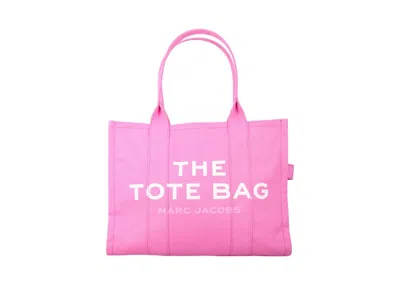 Pre-owned Marc Jacobs Women's  The Large Tote Canvas In Bow Pink