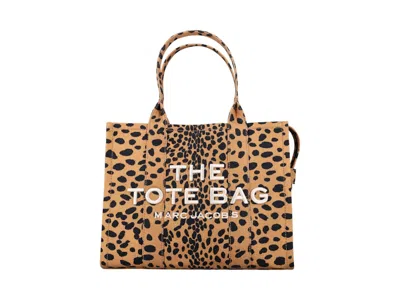Pre-owned Marc Jacobs Women's  The Large Tote Cheetah In Black Leo