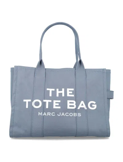 Pre-owned Marc Jacobs Women's  The Large Tote In Blue Shadow