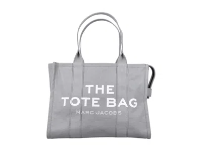 Pre-owned Marc Jacobs Women's  The Large Tote In Wolf Grey In Gray