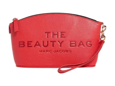 Pre-owned Marc Jacobs Women's  The Leather Beauty Bag In True Red