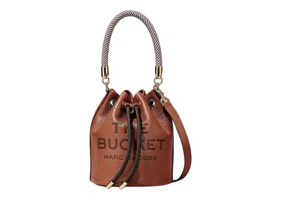 Pre-owned Marc Jacobs Women's  The Leather Bucket Bag In Argan Oil