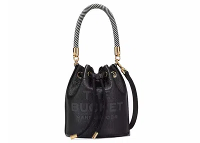 Pre-owned Marc Jacobs Women's  The Leather Bucket Bag In Black