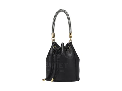 Pre-owned Marc Jacobs Women's  The Leather Bucket Bag In Black