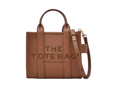 Pre-owned Marc Jacobs Women's  The Leather Crossbody Tote Bag In Argan Oil In Brown