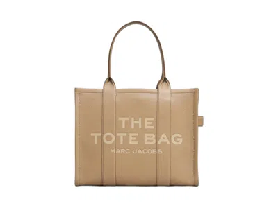 Pre-owned Marc Jacobs Women's  The Leather Large Tote Bag In Camel In Brown