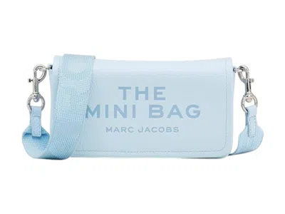 Pre-owned Marc Jacobs Women's  The Leather Mini Crossbody Bag In Cloud Blue
