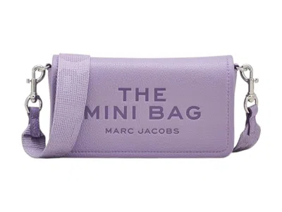 Pre-owned Marc Jacobs Women's  The Leather Mini Crossbody Bag In Lilac In Purple
