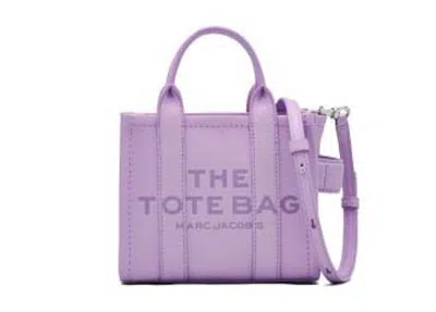 Pre-owned Marc Jacobs Women's  The Leather Mini Tote Bag In Purple