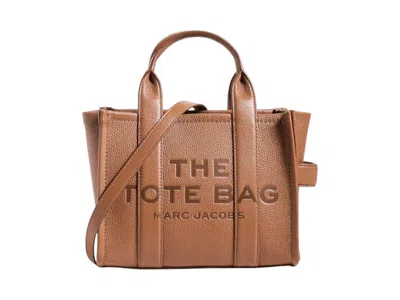 Pre-owned Marc Jacobs Women's  The Leather Small Tote Bag In Argan Oil In Brown