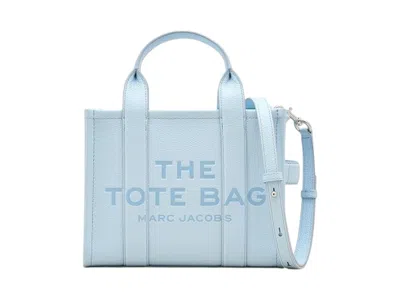 Pre-owned Marc Jacobs Women's  The Leather Small Tote Bag In Cloud Blue