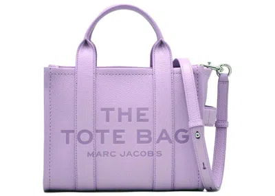 Pre-owned Marc Jacobs Women's  The Leather Small Tote Bag In Wisteria Purple