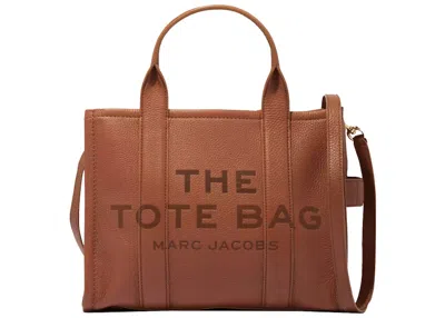 Pre-owned Marc Jacobs Women's  The Leather Tote Bag Medium In Argan Oil