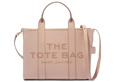 Pre-owned Marc Jacobs Women's  The Leather Tote Bag Medium In Rose Dust