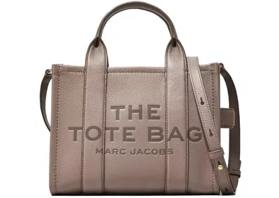Pre-owned Marc Jacobs Women's  The Leather Tote Bag Small In Cement