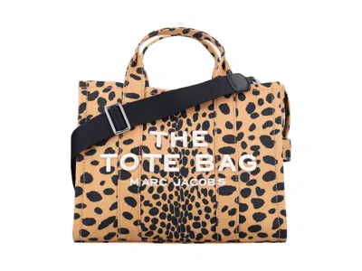 Pre-owned Marc Jacobs Women's  The Medium Tote Cheetah In Black Leo