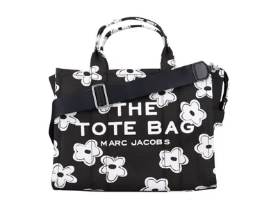 Pre-owned Marc Jacobs Women's  The Medium Tote Daisy In Black White