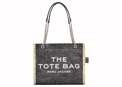 Pre-owned Marc Jacobs Women's  The Medium Tote In Black Wash