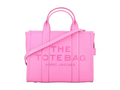 Pre-owned Marc Jacobs Women's  The Medium Tote Leather In Bow Pink