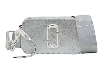 Pre-owned Marc Jacobs Women's  The Metallic Snapshot In Silver