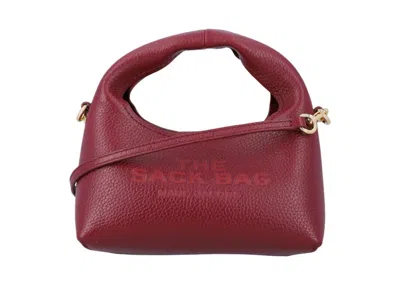 Pre-owned Marc Jacobs Women's  The Micro Crossbody Sack In Cherry In Red
