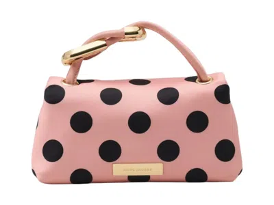 Pre-owned Marc Jacobs Women's  The Micro Dual Satin Dots Dual Bag In Peach In Orange