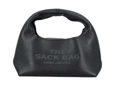 Pre-owned Marc Jacobs Women's  The Mini Sack Bag In Tonal Black