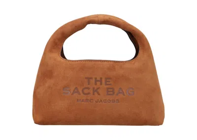 Pre-owned Marc Jacobs Women's  The Mini Sack Suede In Copper Tan In Brown