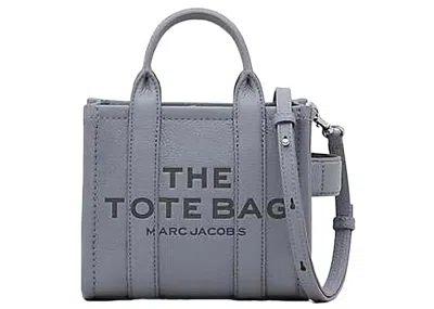 Pre-owned Marc Jacobs Women's  The Mini Tote Leather In Wolf Grey