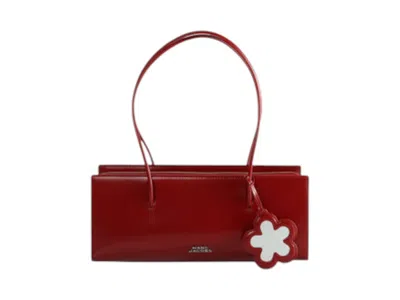Pre-owned Marc Jacobs Women's  The Mirror Satchel Glam Bag In Siren In Red