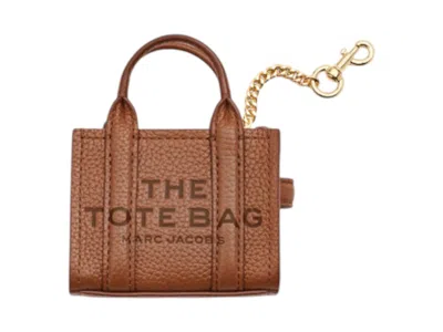 Pre-owned Marc Jacobs Women's  The Nano Tote Charm Bag In Argan Oil In Brown