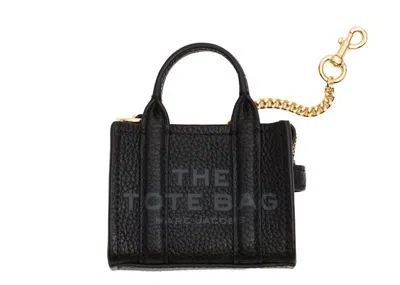 Pre-owned Marc Jacobs Women's  The Nano Tote Charm In Black