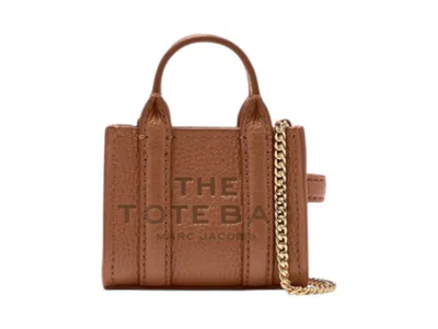 Pre-owned Marc Jacobs Women's  The Nano Tote Crossbody Bag In Argan Oil In Brown