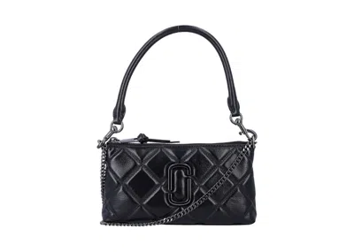 Pre-owned Marc Jacobs Women's  The Pochette Quilted Leather In Black