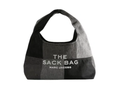 Pre-owned Marc Jacobs Women's  The Sack Denim Bag In Black Deni