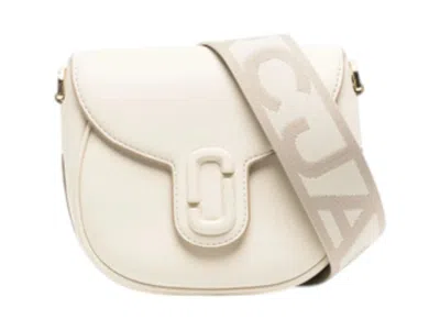 Pre-owned Marc Jacobs Women's  The Saddle Bag In Cloud Whit