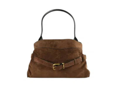 Pre-owned Marc Jacobs Women's  The Satchel Suede Dakota Bag In Dark Brown