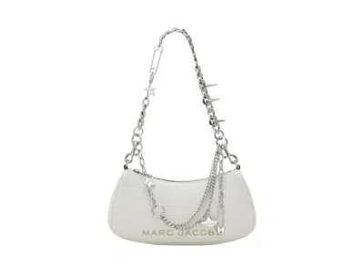 Pre-owned Marc Jacobs Women's  The Shoulder Bag In Cotton In White