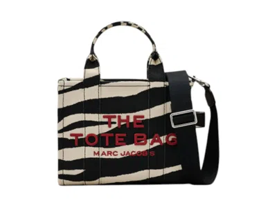 Pre-owned Marc Jacobs Women's  The Small Tote Bag In Black/white In Multi