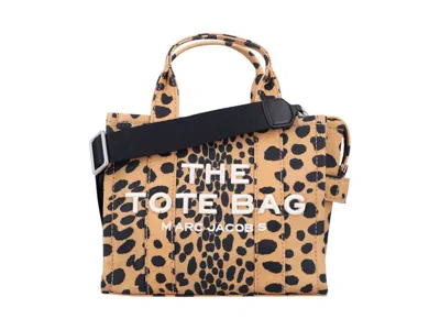 Pre-owned Marc Jacobs Women's  The Small Tote Cheetah In Black Leo