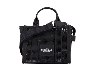 Pre-owned Marc Jacobs Women's  The Small Tote Crystal In Black