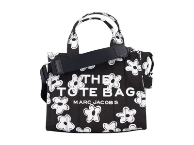 Pre-owned Marc Jacobs Women's  The Small Tote Daisy In Black White