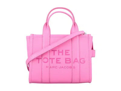 Pre-owned Marc Jacobs Women's  The Small Tote Leather In Bow Pink