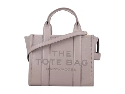 Pre-owned Marc Jacobs Women's  The Small Tote Leather In Cement