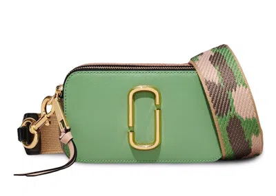 Pre-owned Marc Jacobs Women's  The Snapshot Camera Bag In Aspen Green/brown
