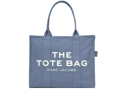 Pre-owned Marc Jacobs Women's  The Tote Bag Large In Blue Shadow