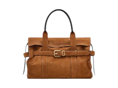 Pre-owned Marc Jacobs Women's  The Tote Suede Dakota Bag In Copper In Brown