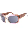 Marc Jacobs Wrap Square Acetate Sunglasses In Brown